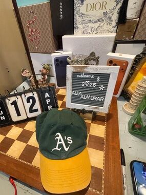 Vintage Oakland Athletics A’s Hat Cap Snapback Baseball Green / Yellow